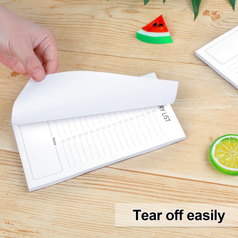 Joyberg Grocery List Magnet Pad for Fridge, 2 Pack Magnetic Notepads for Refrigerator, Magnetic Grocery List Pad for Fridge, Full Magnet Back Shopping Lists, 60 Sheets Per Note Pads - Image 3