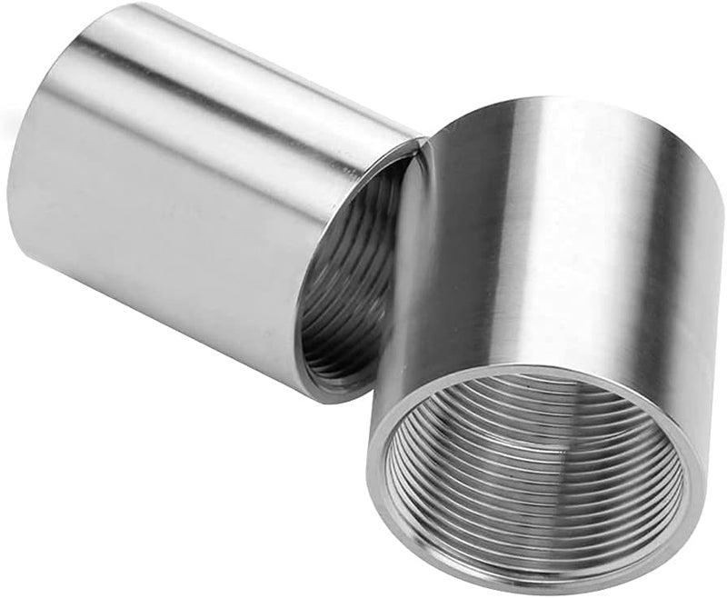 beduan Stainless Steel Cast Pipe Fitting, Coupling, 1/2" x 1/2" Female Threaded (1" Length, Pack of 2) - Image 3