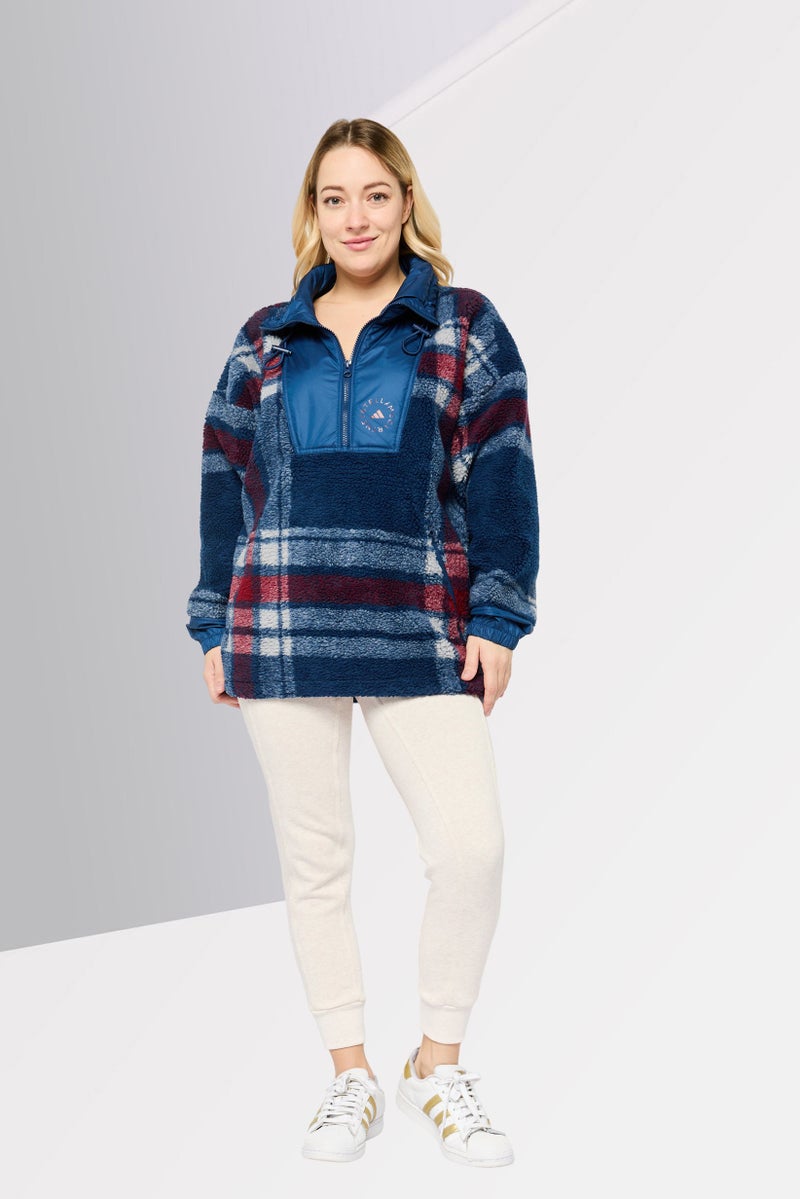 Adidas Women Sportswear Fit Long Sleeves Outdoor Sweatshirt, Navy  - Image 2