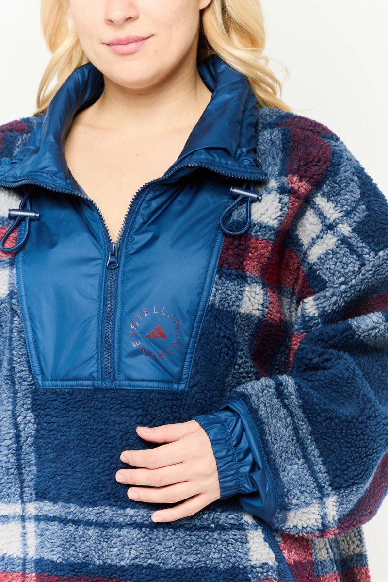 Adidas Women Sportswear Fit Long Sleeves Outdoor Sweatshirt, Navy  - Image 3