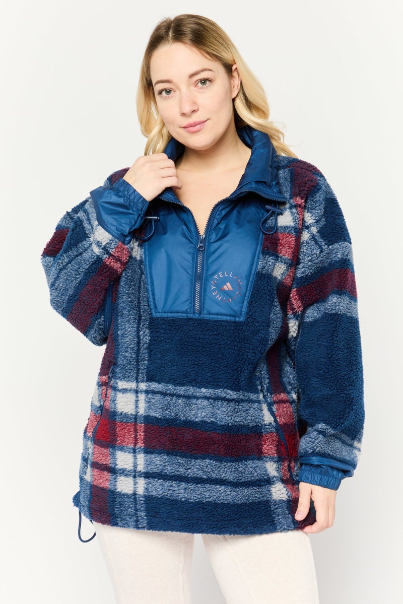 Adidas Women Sportswear Fit Long Sleeves Outdoor Sweatshirt, Navy  - Image 1
