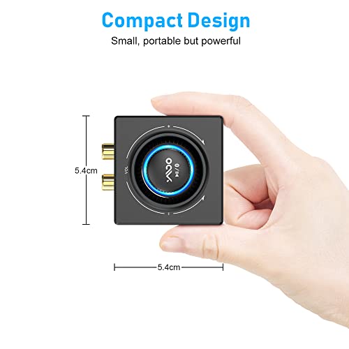 YMOO B06T3 Bluetooth 5.3 Receiver, 100ft RCA Bluetooth Audio Adapter for 3.5mm Jack AUX HiFi Home Stereo/Speaker from Smartphone/Tablet/Laptop,Dual Link for Two Speakers,SBC AAC Audio - Image 4