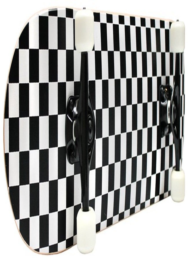 Krown KPC Pro Skateboard Complete, Black and White Checker - Image 2