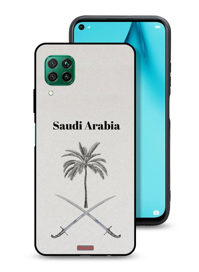 Tolwak Huawei P40 lite 4G Protective Case Cover Kingdom Of Saudi Arabia Sign Art - Image 1