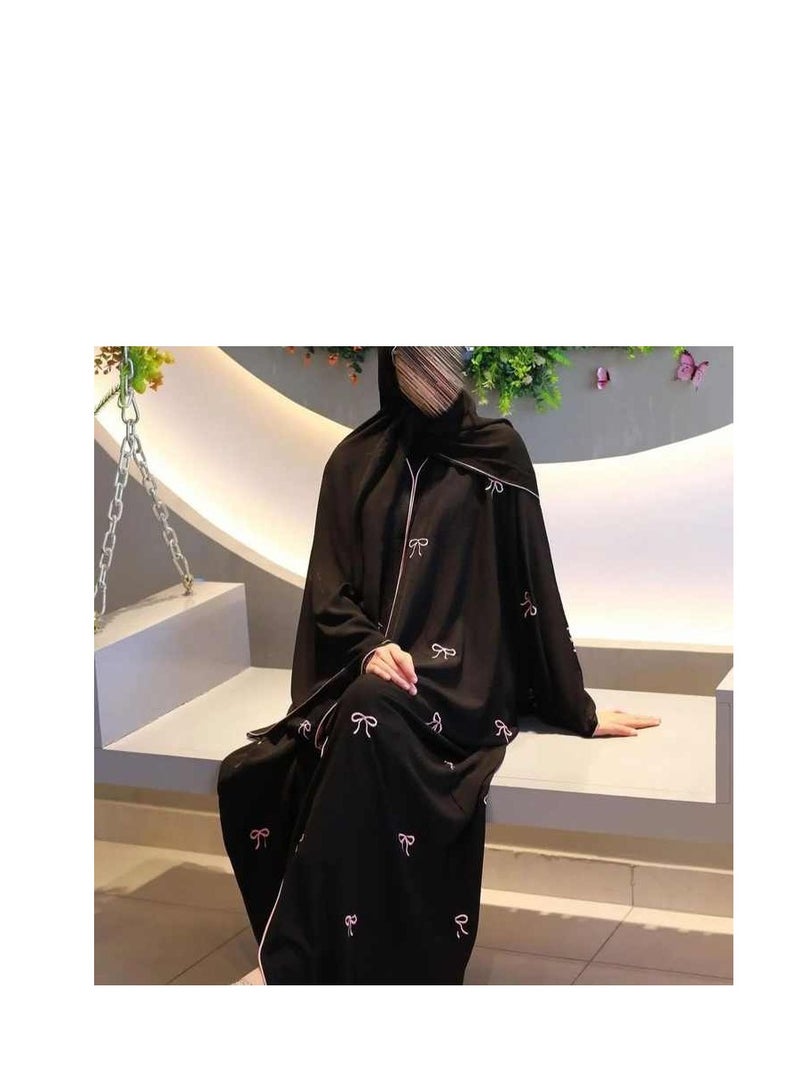 Loriya Luxury Dubai & Turkish Design Abaya 2025 – Premium Fabric with Elegant Details - Image 2