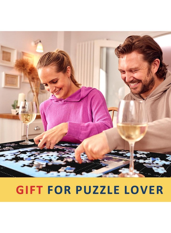 Genovega Jigsaw Puzzle Mat Roll Up Fits 2000 1500 1000 Pieces Puzzles, Large Pad Portable Table Non-Slip Board Saver Mats with 2 Sorting Trays, Inflatable Tube, 3 Straps, Keeper Storage Bag, Adults Kids Gifts  - Image 5
