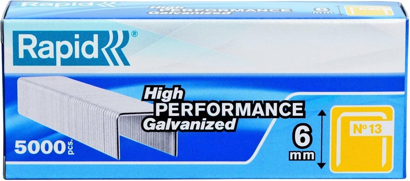 Rapid 23391100 1/4-Inch 19 Series Fine Wire Staples - 5000 Count, Gray