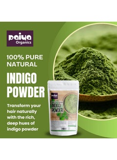 Paiya Organics paiya organics Indigo Powder For Hair, Black Organic Hair Dye 100gm  - Image 2