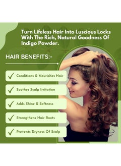 Paiya Organics paiya organics Indigo Powder For Hair, Black Organic Hair Dye 100gm  - Image 5