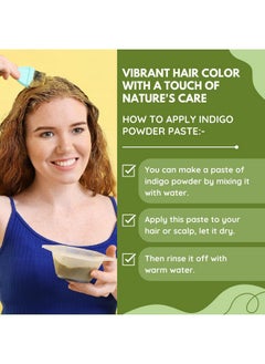 Paiya Organics paiya organics Indigo Powder For Hair, Black Organic Hair Dye 100gm  - Image 3