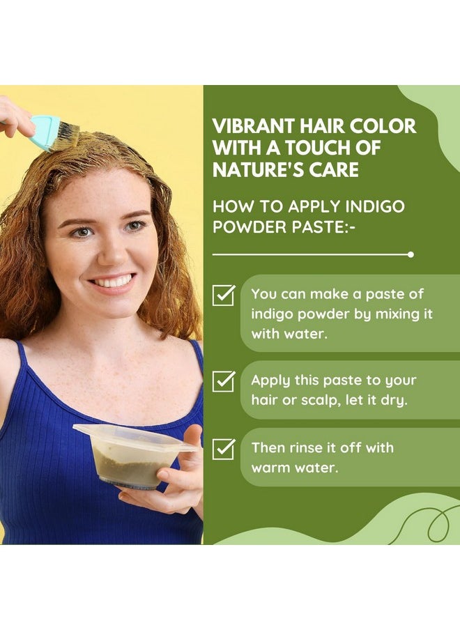 Paiya Organics paiya organics Indigo Powder For Hair, Black Organic Hair Dye 100gm  - Image 3