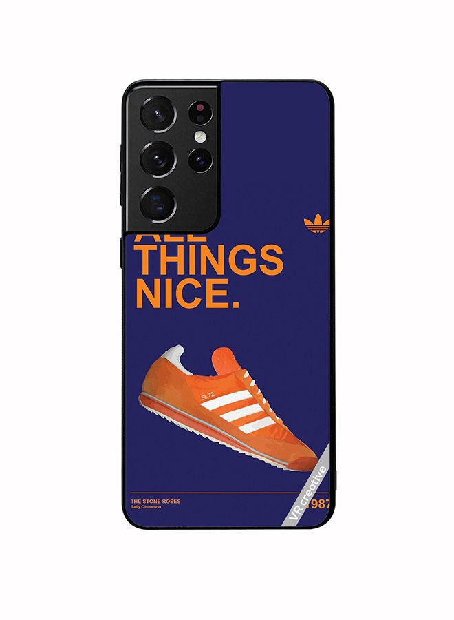 VR CREATIVE Protective Case Cover For Samsung Galaxy S21 Ultra 5G All Things Adiddas Design Multicolour - Image 1