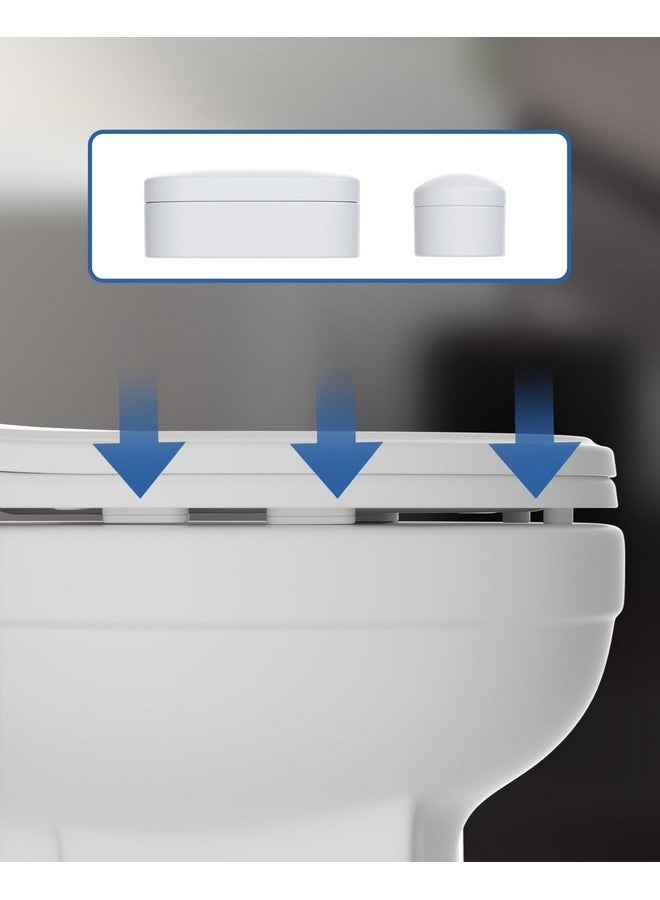 Hibbent 10 pieces Toilet Seat Bumpers for Bidet Attachment, Strong Adhesive with 2 Thickness TPE Pads(2 Heights), Universal Buffer Toilet Lid Rubber Bumpers, White - Image 4