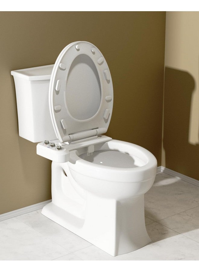 Hibbent 10 pieces Toilet Seat Bumpers for Bidet Attachment, Strong Adhesive with 2 Thickness TPE Pads(2 Heights), Universal Buffer Toilet Lid Rubber Bumpers, White - Image 1