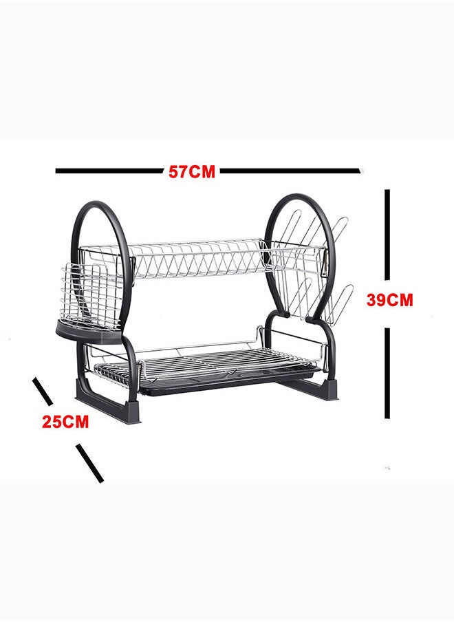 Feelings - Dish Rack Petal 2 Layer 57×25×38 cm - Image 1