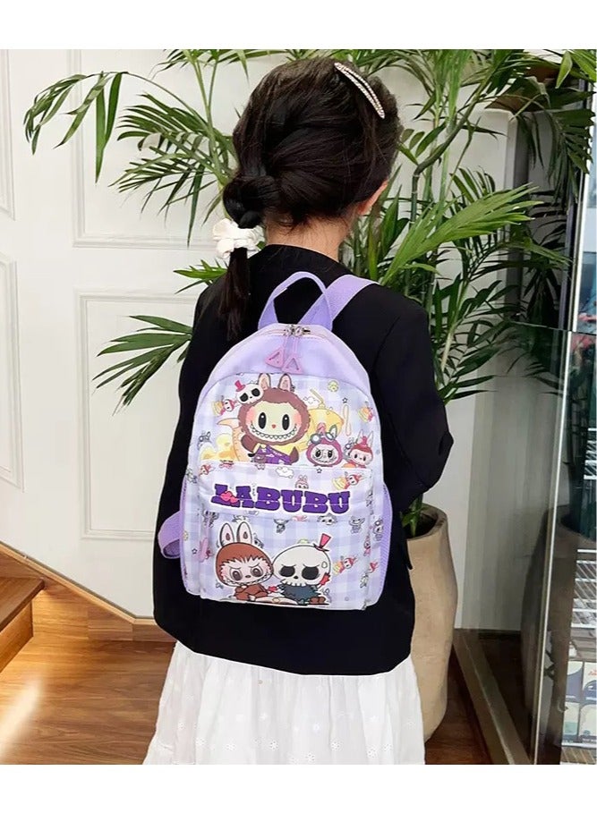 لابوبو حقيبة أطفال حقيبة ظهر للأطفال الصغار حقيبة ظهر مدرسية للأطفال حقيبة كتب خفيفة الوزن للفتيات من عمر سنتين فما فوق لون  أرجواني - Image 1