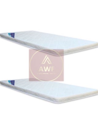 Single Size Set Of 2 Medicated Mattresses Ideal For Multi Beds Or Bunk Bed Usage Comfort Back Support Reversible Use Option Polyester Fabric 90W x 190L x 5H cm - White - pzsku/ZDC3AA9FB9FB6F0AFDA13Z/45/_/1727207758/0685c663-88cb-4fbf-9d23-680393d4d901
