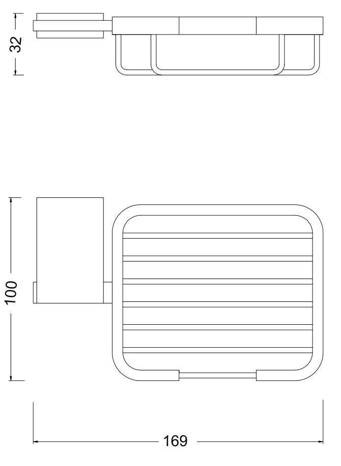 Casa Milano Krypto Soap Basket Chrome  - Image 2