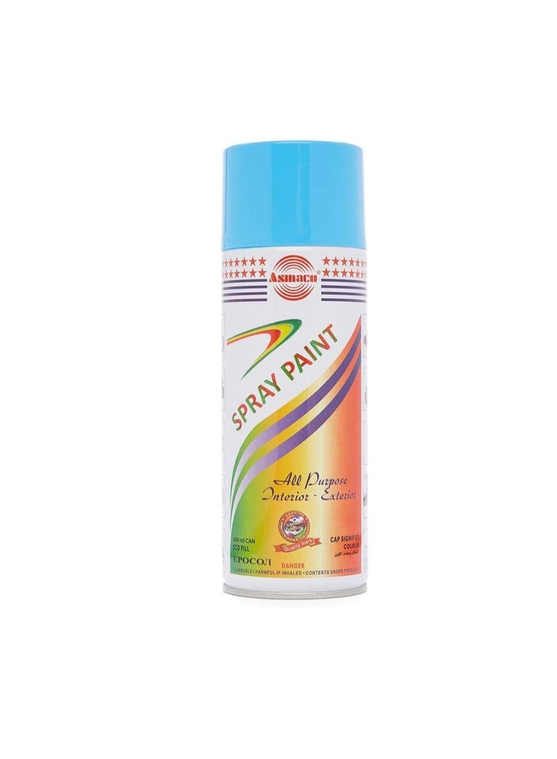 اسماكو Asmaco دهان بخاخ داخلي وخارجي لجميع الأغراض ، أزرق فاتح - Image 1