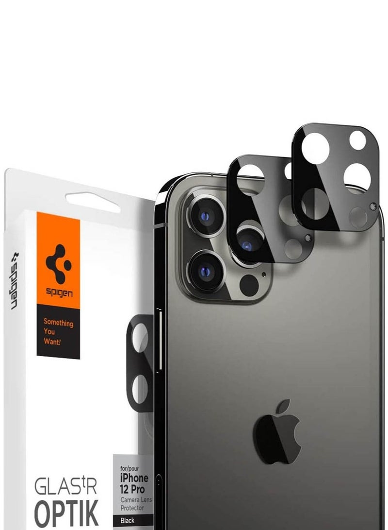 Spigen Glastr Optik Camera Lens Screen Protector 2 Pack for iPhone 12 PRO Black