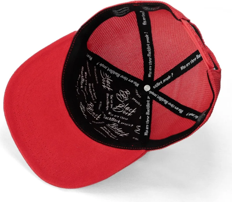 Black Börk BlackBörk V1 Kids Hip Hop Colorful Lion - Unisex Trucker Red Hip Hop Hat (Cap) with 15 Code Logo