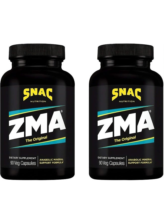 SNAC - Zma The Original Recovery And Sleep Supplement That Supports A Healthy Immune System, 180 Capsules (2 Pack Of 90 Count) - Image 1