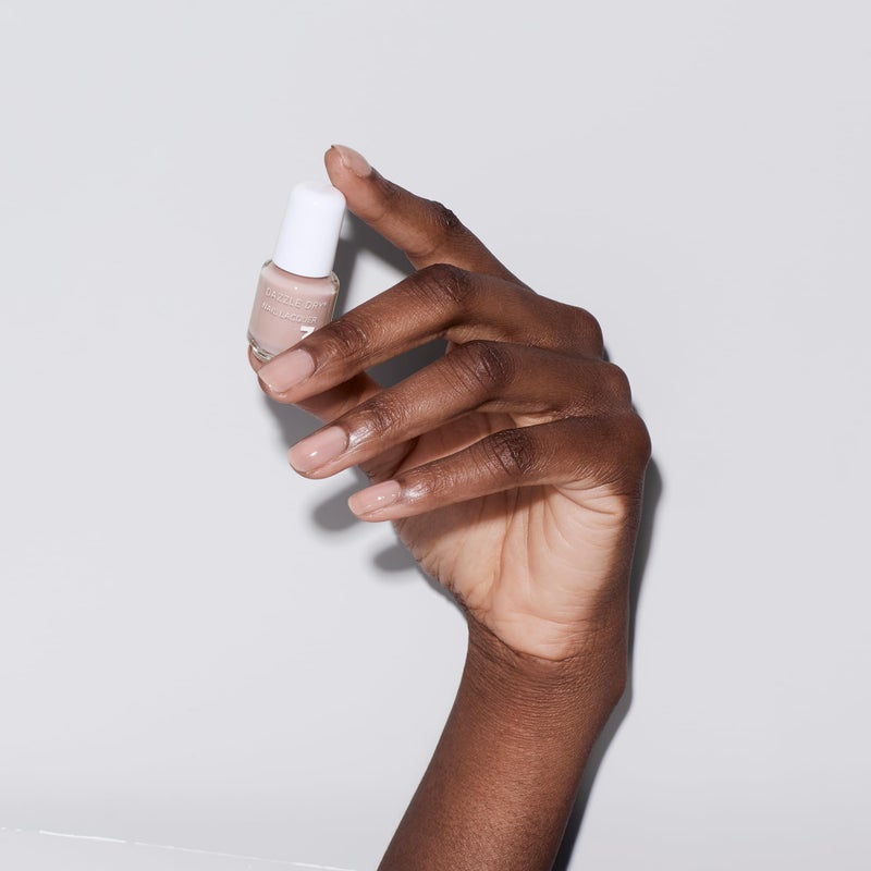 Dazzle Dry Mini Kit 4 Step System - Anticipation, an opaque dark slate gray with purple undertones. Full coverage cream. (5 Piece Kit / 5 Manicures) - Image 5