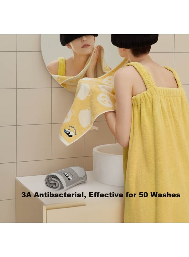 Bananain 520h Uni 100% Cotton Towel Strong Absorbent Anti-shedding Antibacterial Odor-resistant Face Bath Towel - Image 2