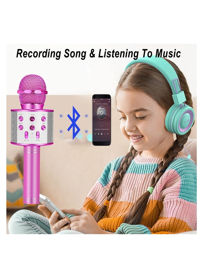 Generic Toys for 3 16 Years Old Girls Gifts,Karaoke Microphone for Kids Age 4 12,Best Fun Birthday Gifts for 5 6 7 8 9 10 11 Years Teens Girl Boys, Purple  - Image 4