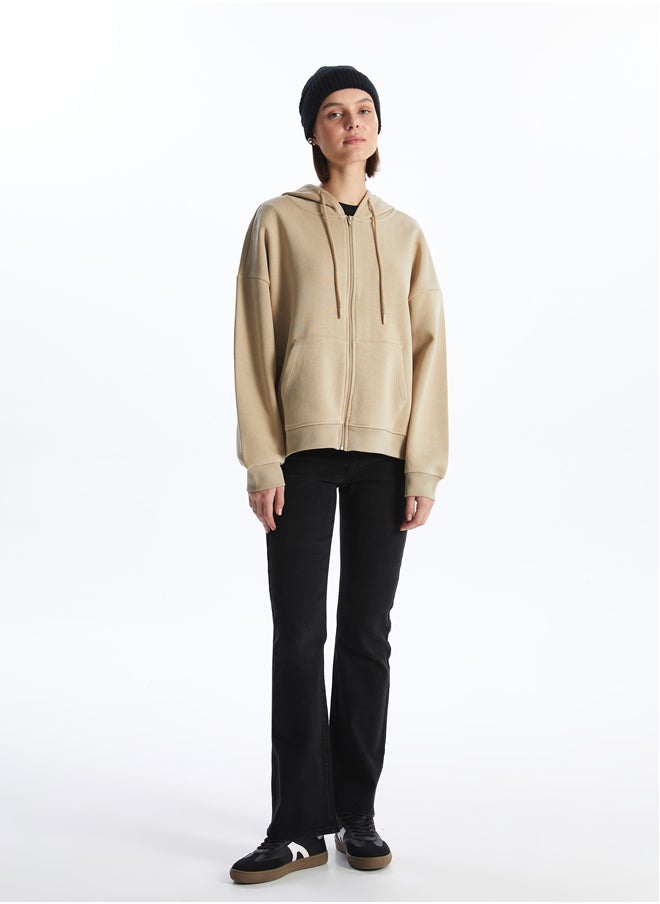 LC WAIKIKI Hooded Oversized Women's Zip-Up Sweatshirt  - Image 3