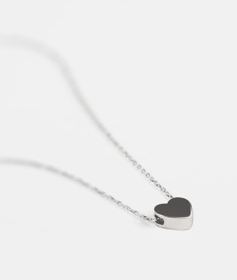 Minza “Silver Heart” Women’s Necklace, Sterling Silver 925 Heart Pendant, Minimalist Necklace for Women, Delicate Handmade Jewelry for Casual & Special Occasion. - Image 4