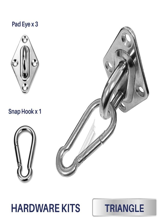 Windscreen4less Sun Shade Sail Hardware Kit - 6 Inches - Super Heavy Duty - for Triangle Sun Shade Sail - Image 2
