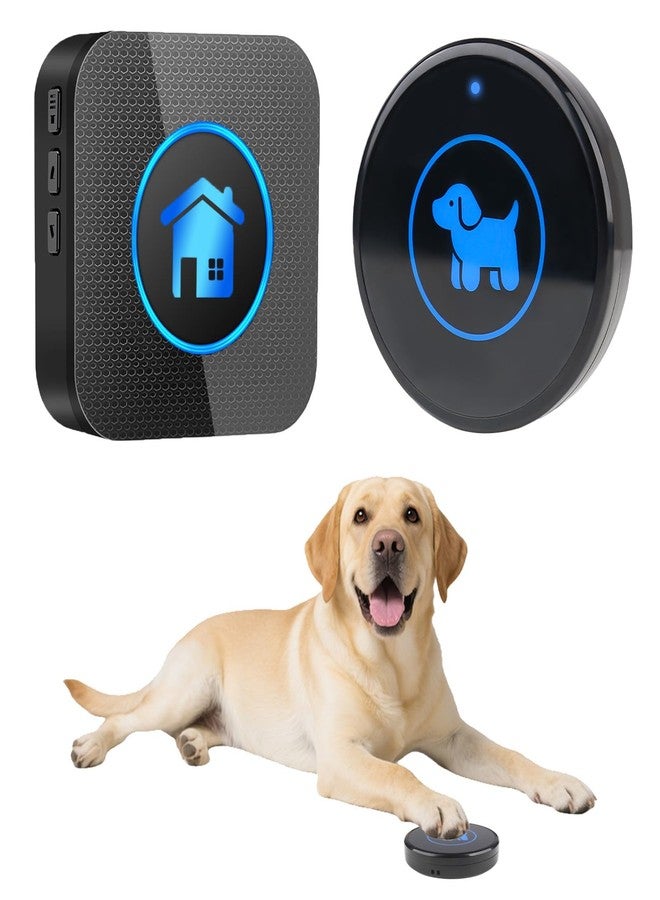 Cangecit High Sensitivity Dog Door Bell 2026 Version, Dog Doorbells for Potty Training – Dog Bells to Go Outside, 1000Feet Range, Waterproof Button, 55 Melodies & 5 Notification Modes (1 Button) - Image 1