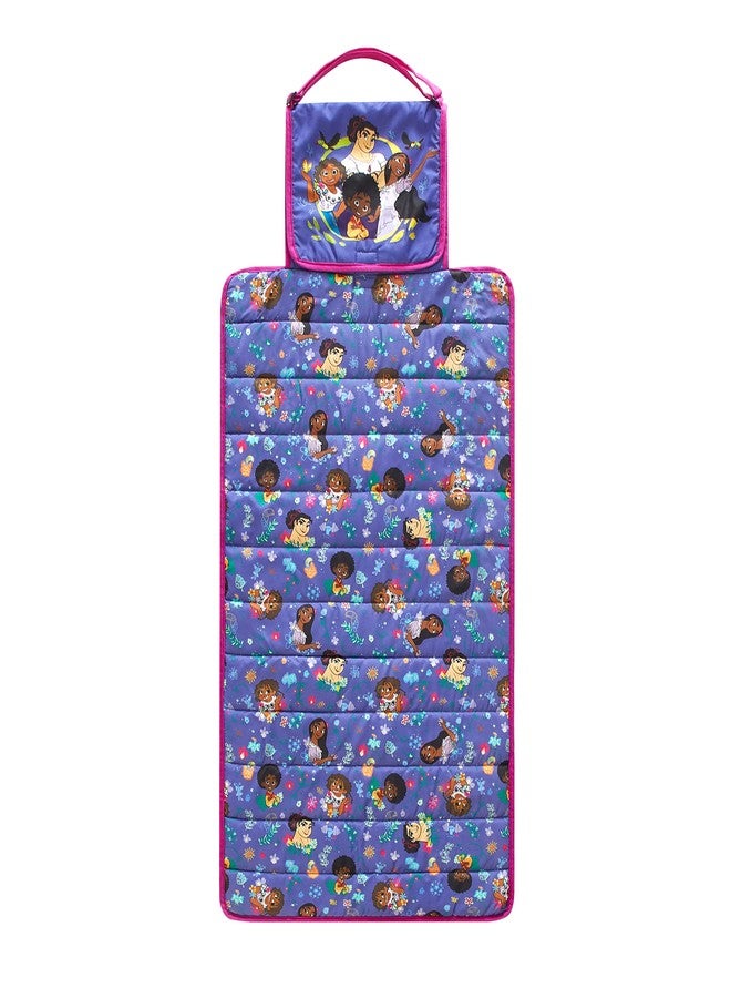 Idea Nuova Disney Encanto Portable Travel Slumber Cushioned Play Mat with Built in Pillow, 46"x26", Ages3+ - Image 1