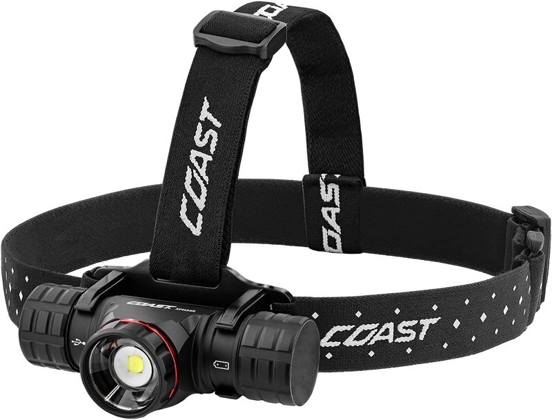 Coast XPH34R 2075 Lumen USBC RechargeableDual Power LED Headlamp withPURE Beam Twist Focus and Magnetic Base - Image 1
