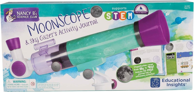 Educational Insights Nancy B's Science Club MoonScope Kids Telescope - STEM Toy for Ages 8+ - Image 5