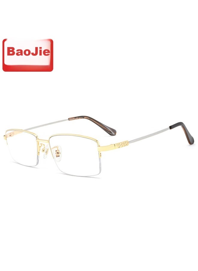 Buzz Baojie Anti-blue Light Reading Gl For Men, High-definition Anti-radiation Reading Gl Imported Reading Lenses, Ultra-light Presbyopic Gl, Elderly Hyperopic Gl Bj011 Gold 150 Degrees - Image 3