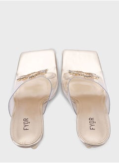 FYOR One Strap Mid Heel Sandals  - Image 4