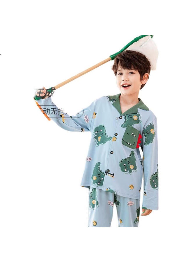 Fenton Children'S Pajamas For Boys, Pure Cotton, Autumn Season, For Older Children, Can Be Worn Outside, Boys' Loungewear, Q9J2470265 - Image 1