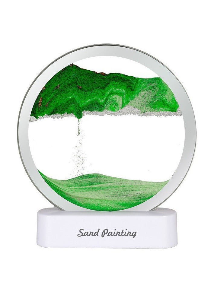 EBMINI Creative Desktop Quicksand Lighting 3D Stereoscopic Rainbow Night Light 
