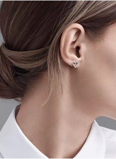 Tiffany & Co. Heart earrings in platinum with diamonds, extra mini.  - Image 2