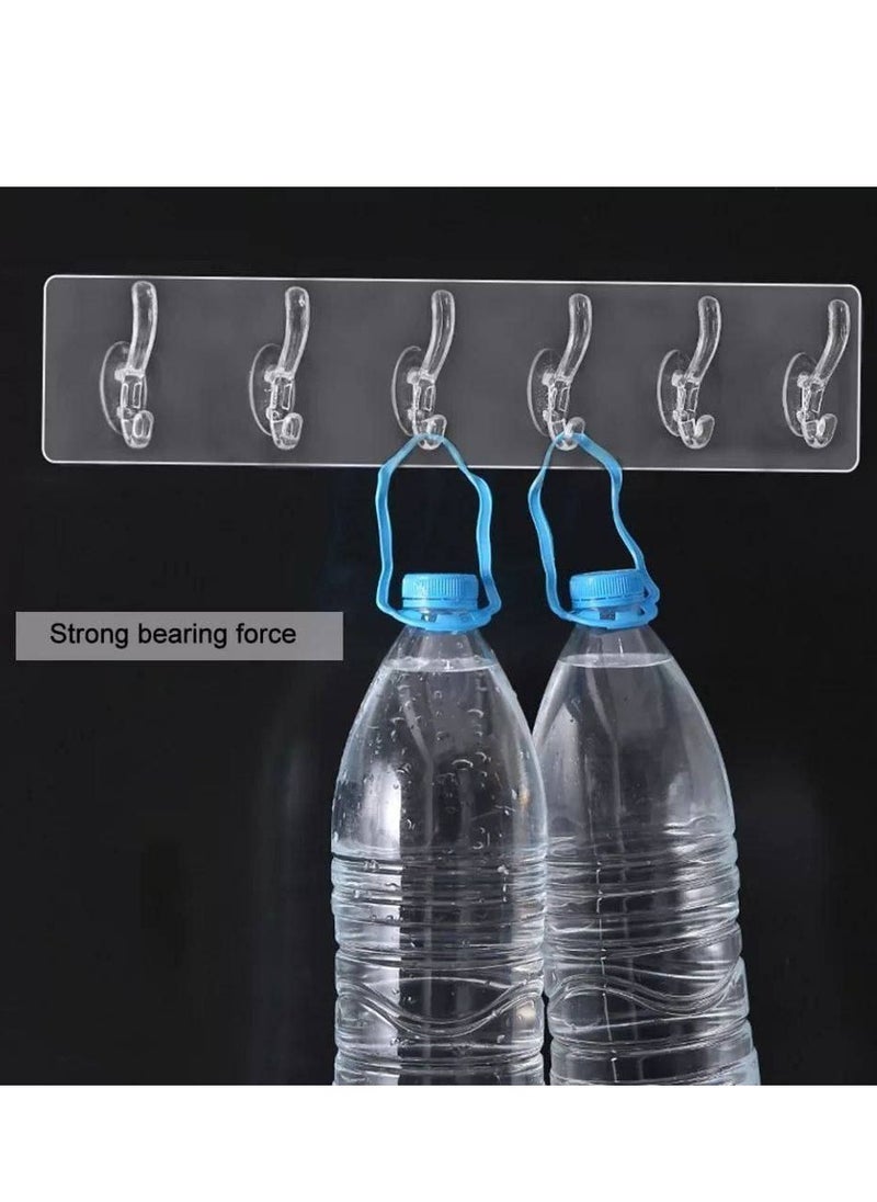 Transparent 6 hook holder 2 pieces  - Image 3