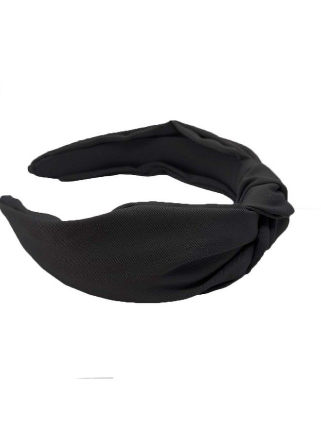 Etercycle Headband For Women Knotted Wide Headband Yoga Hair Band Fashion Elastic Hair Accessories For Women And Girls (Black) - Image 4