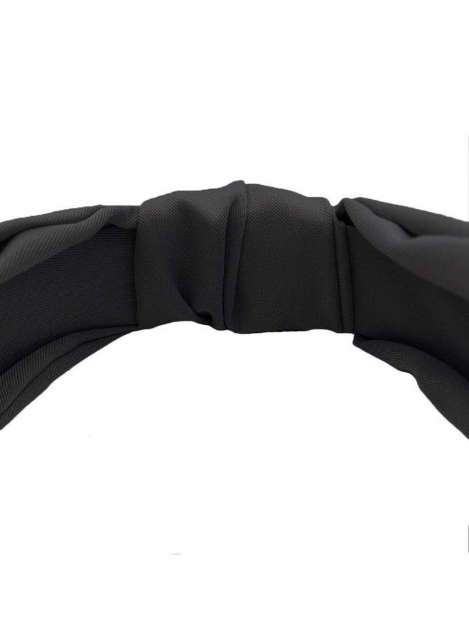 Etercycle Headband For Women Knotted Wide Headband Yoga Hair Band Fashion Elastic Hair Accessories For Women And Girls (Black) - Image 5