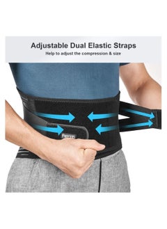 Y&D Back Brace, Lower Pain Relief with 7 Stays, Adjustable Support Belt for Work, Brace Relief,Anti-skid Lumbar Sciatica Scoliosis Men and Women  - Image 5