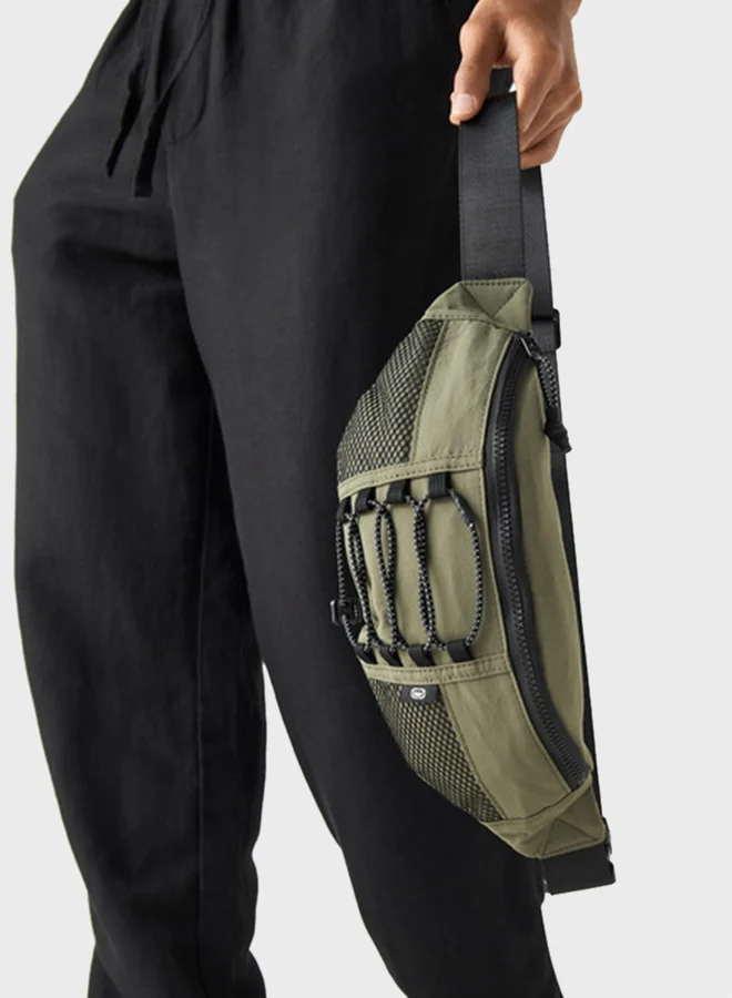 Ecko Unltd. Zip Detail Waist Bag
