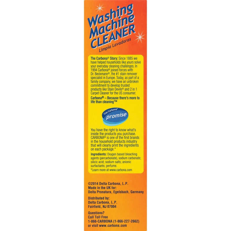 Carbona® Washing Machine Cleaner | Eliminates Odor & Residue | 3 Count, 1 Pack - Image 3