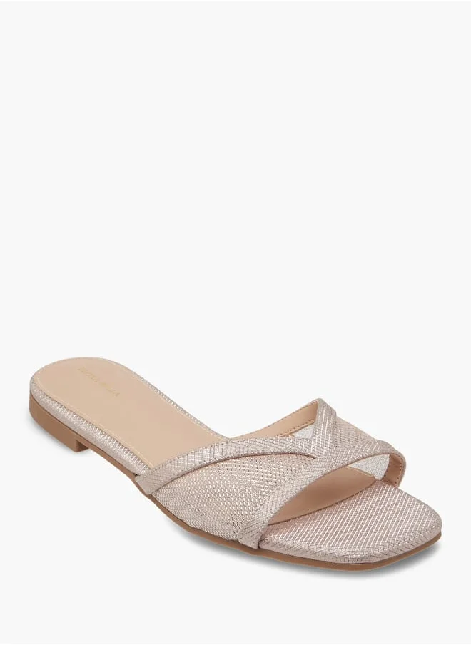 فلورا بيلا من شو إكسبرس Women Textured Slip-On Sandals