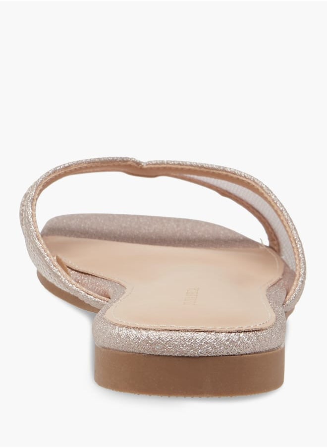 Flora Bella By Shoexpress Women Textured Slip-On Sandals  - Image 5
