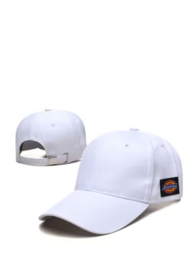 Dickies قبعة قماش بيضاء من ديكيز: شعار - رقعة نظيفة